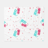 Couverture Polaire Motif de chat (Devant (Horizontal))