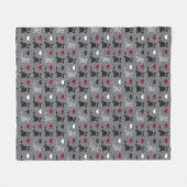 Couverture Polaire motif de chaton et de souris (Devant (Horizontal))