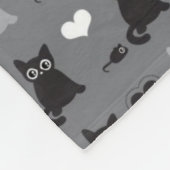 Couverture Polaire motif de chaton et de souris (Coin)