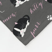 Couverture Polaire Motif de chats de smoking (Coin)