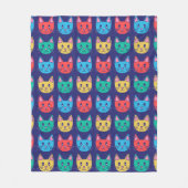 Couverture Polaire Motif de chats mignons (Devant)