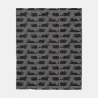 Motif de chats noirs