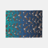 Couverture Polaire Motif de chauve-souris Éffrayant (Devant (Horizontal))