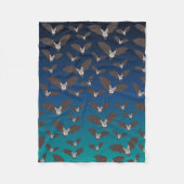 Couverture Polaire Motif de chauve-souris Éffrayant (Devant)