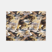 Couverture Polaire Motif de chevaux (Devant (Horizontal))