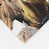 Couverture Polaire Motif de chevaux (Coin)