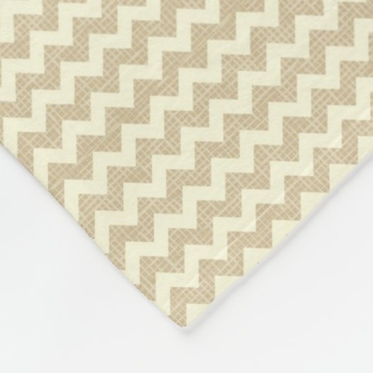 Couverture Polaire Motif de Chevron (Coin)