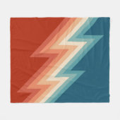 Couverture Polaire Motif de chevron de style rétro (Devant (Horizontal))