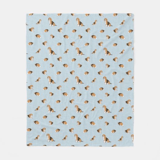 Couverture Polaire Motif de chiens (Devant)