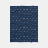 Couverture Polaire Motif de chiens Beagles amusants (Devant)