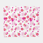 Couverture Polaire Motif De Chouettes, Chouettes Mignonnes, Chouettes (Devant (Horizontal))