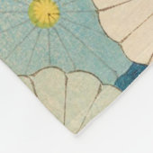 Couverture Polaire Motif de chrysanthème (Coin)