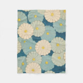 Couverture Polaire Motif de chrysanthème (Devant)