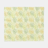 Couverture Polaire Motif de citron (Devant (Horizontal))