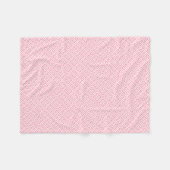 Couverture Polaire Motif de clé grecque rose (Devant (Horizontal))