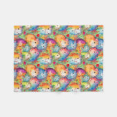 Couverture Polaire Motif de cobayes mignons (Devant (Horizontal))