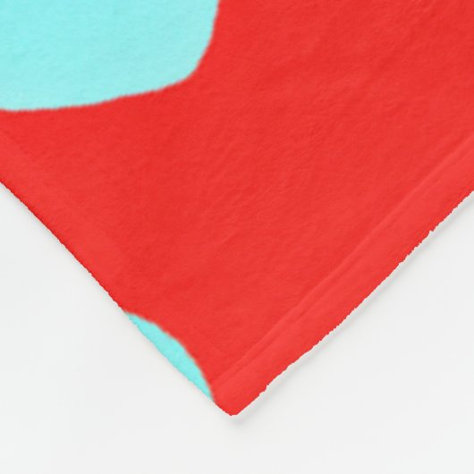 Couverture Polaire Motif de coeur (Coin)