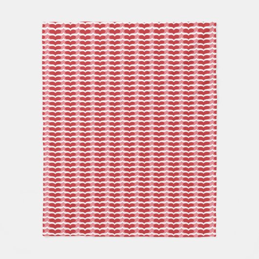 Couverture Polaire Motif de coeur (Devant)