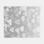 Couverture Polaire Motif de coeur 17 (Devant (Horizontal))