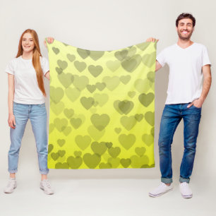 Couverture Polaire Motif de coeur 22