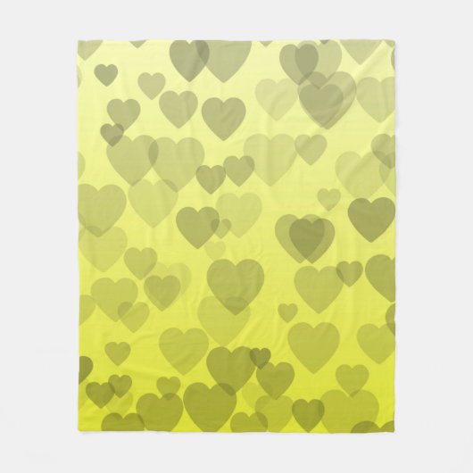 Couverture Polaire Motif de coeur 22 (Devant)