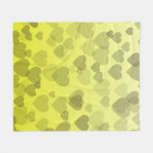 Couverture Polaire Motif de coeur 22 (Devant (Horizontal))