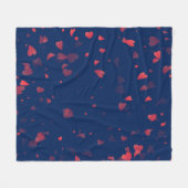 Couverture Polaire Motif de coeur 40 (Devant (Horizontal))