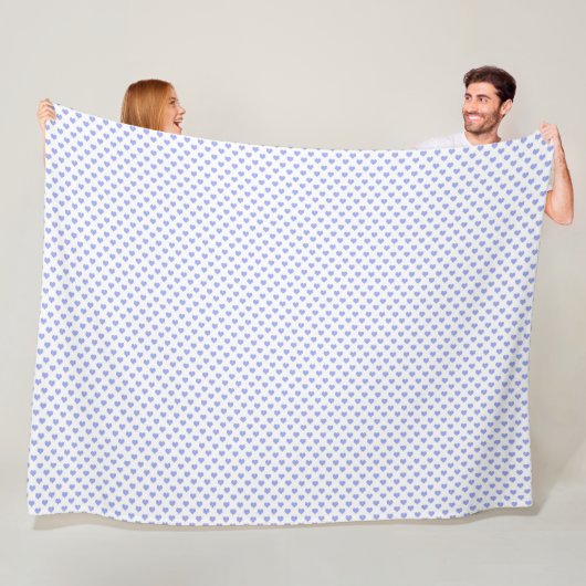 Couverture Polaire Motif de cœur Pastelcore (En situation)