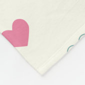 Couverture Polaire Motif de cœur simple et mignon (Coin)