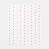 Couverture Polaire Motif de cœurs (Devant)