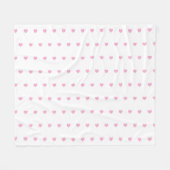 Couverture Polaire Motif de cœurs (Devant (Horizontal))