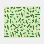 Couverture Polaire Motif de concombre (Devant (Horizontal))