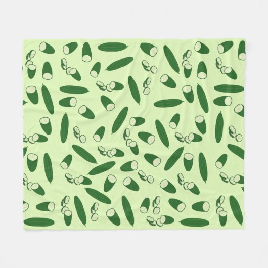 Couverture Polaire Motif de concombre (Devant (Horizontal))