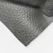 Couverture Polaire motif de couleur cuir noir authentique utilisant c (Coin)
