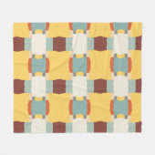 Couverture Polaire motif de couleur rétro (Devant (Horizontal))