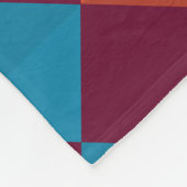 Couverture Polaire Motif de couleurs géométriques (Coin)