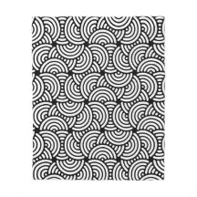 Motif de courbe en demi-cercle blanc noir