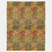 Couverture Polaire Motif de courtepointe géométrique (aztèque, maya,  (Devant)