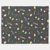 Couverture Polaire Motif de couture (Devant (Horizontal))
