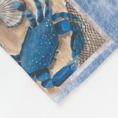 Couverture polaire Motif de crabe bleu (Coin)