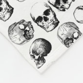 Couverture Polaire Motif de crâne Éffrayant Orange Boo Halloween (Coin)
