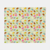 Couverture Polaire Motif de crème glacée (Devant (Horizontal))