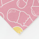 Couverture Polaire Motif de crème glacée d'été (Coin)