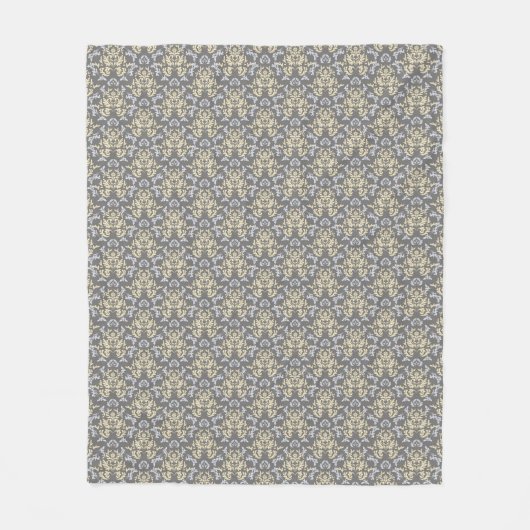 Couverture Polaire Motif de damassé (Devant)