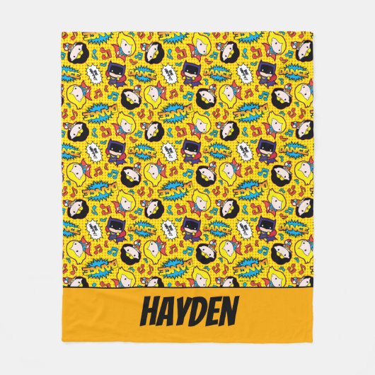 Couverture Polaire Motif de danse Chibi Heroine (Devant)