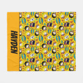 Couverture Polaire Motif de danse Chibi Heroine (Devant (Horizontal))