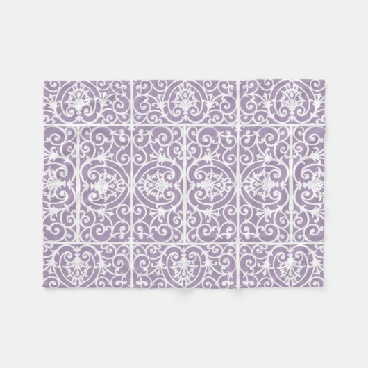 Couverture Polaire Motif de défilement Lavender (Devant (Horizontal))