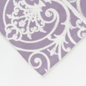 Couverture Polaire Motif de défilement Lavender (Coin)