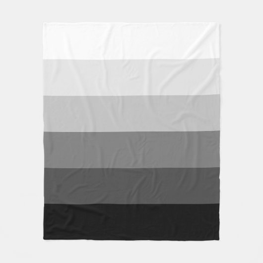 Couverture Polaire Motif de dégradé gris moderne (Devant)