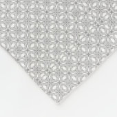 Couverture Polaire Motif de dentelle d'argent (Coin)